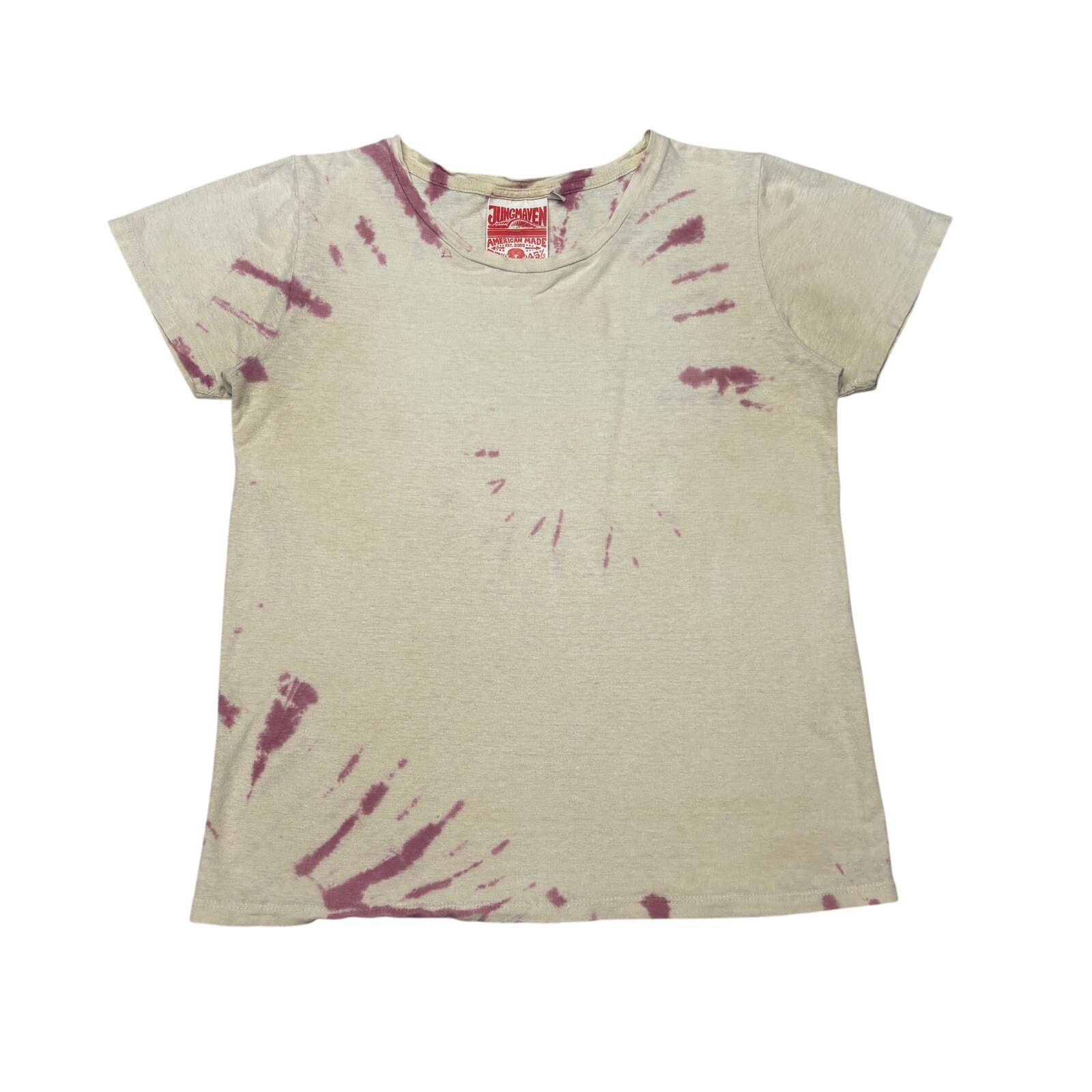 Jungmaven Tie Dye Hemp Organic Cotton Short Sleeve Tee Shirt Women's Medium